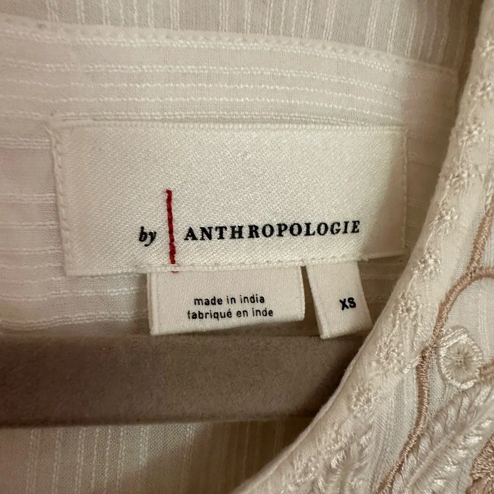 Anthropologie Viveka Embroidered Lace Mini Dress Cottagecore - Picture 9 of 12